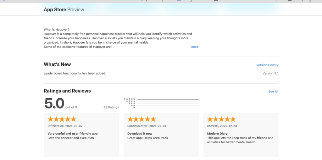 app review app store apple happyer