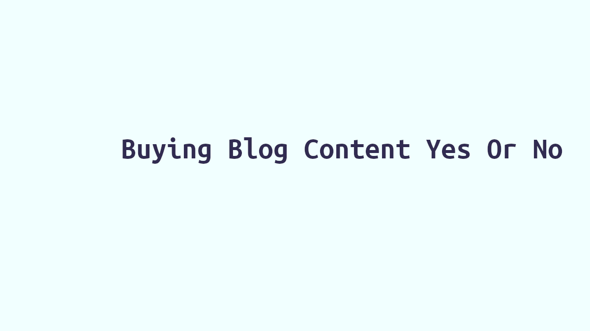 buying blog content