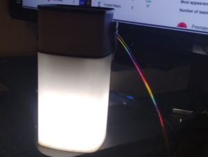 Lights on JJieli AC46 Google Speaker With Bluetooth