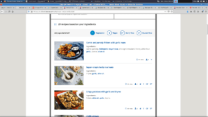 recipes by ingredients search engine by tesco