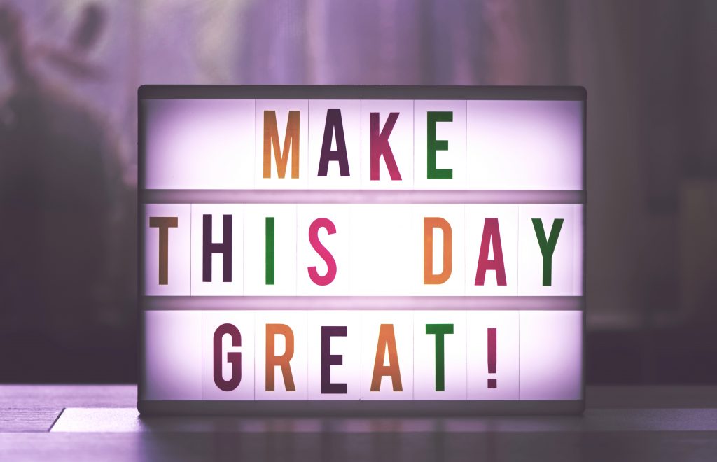 blog post goes viral Make this day great quote board