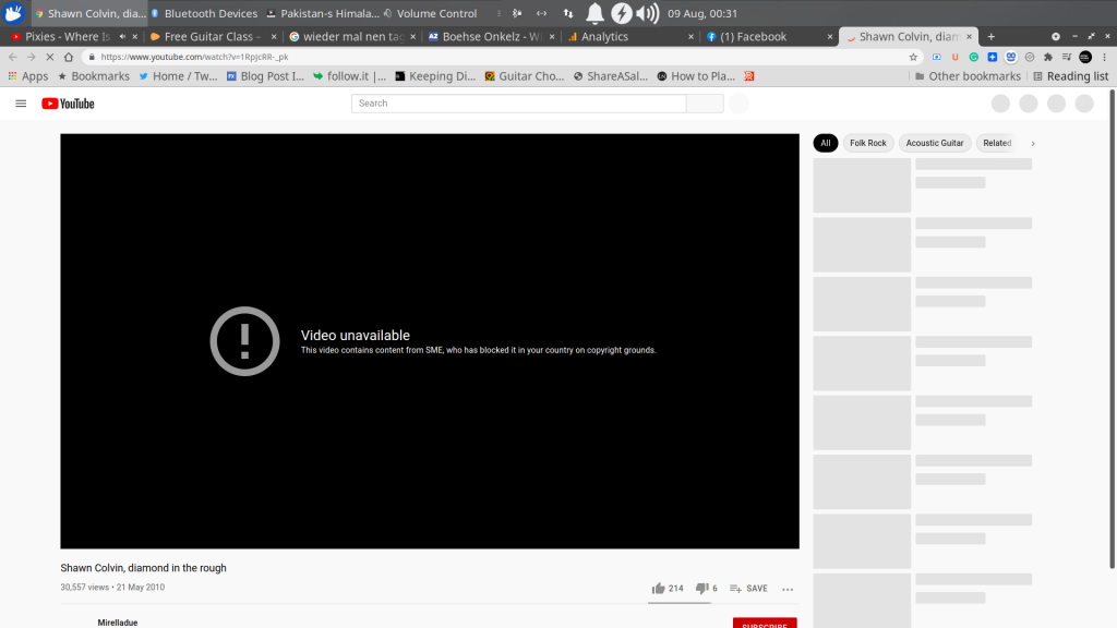 Youtube Blocked by Country